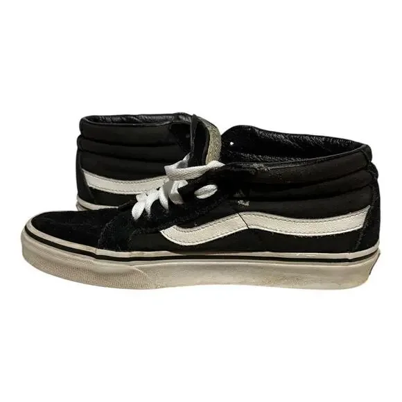 Vans Sk8-HI Women's 7 Black Rose Embroidered Floral Pattern High Top Shoes - Picture 7 of 8